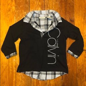 Boys 12M Long Sleeve Calvin Klein Jeans Shirt